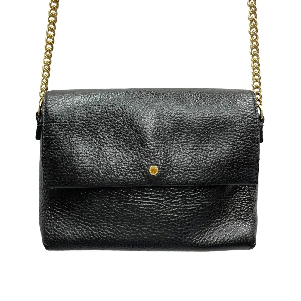 SOLD 🔴 Banana Republic leather shoulder bag Crossbody bag with gold chain - Picture 2 of 15